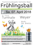Frühlingsball, Sa. 7. April 2018