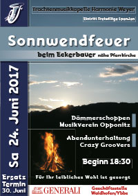 Sonnwendfeuer beim Eckerbauer
